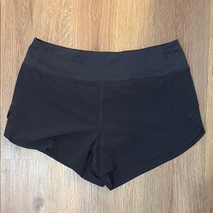 Athleta Black Athletic Shorts with Elastic Waistband